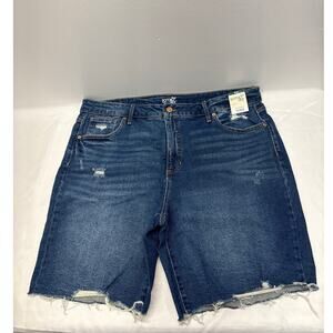 Terra and sky women indigo high Rise destress denim jeans plus size 20W new